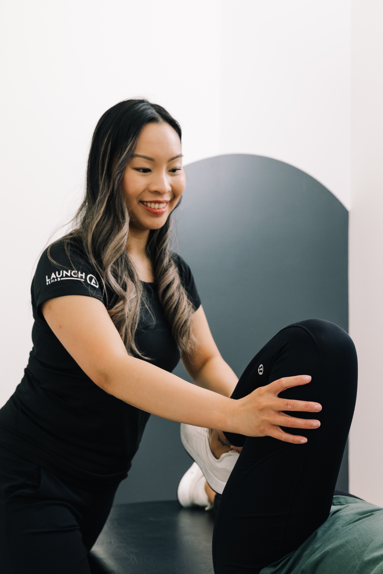 Launch Rehab clinicians collaborating in studio