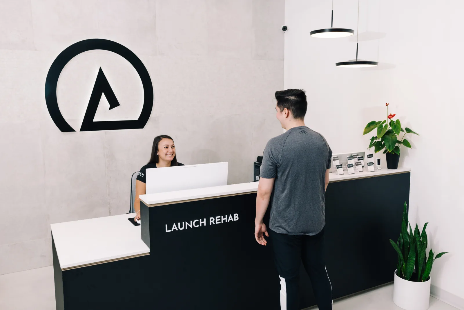 Hands-on therapy session at Launch Rehab
